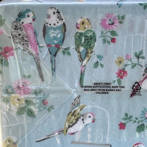 Cath Kidston Bedding Cath Kidston Parakeets Budgies Birds 0 Cotton Flannel Sheet Set King